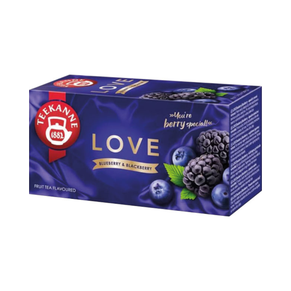 Teekanne Fruechtegarten LOVE Blueberry und Blackberry, Teebeutel im Kuvert, 45g
